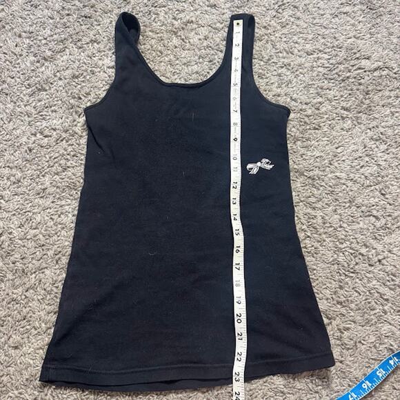 Volcom Key Y2K Scoop Neck Graphic Tank Casual Streetwear Black Women's M - Picture 3 of 4